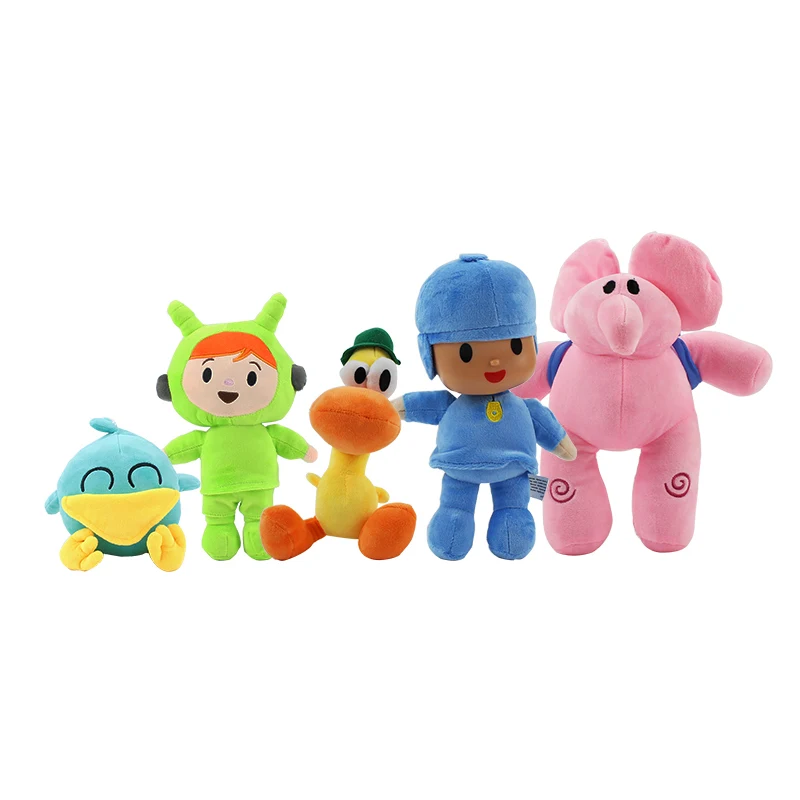 14 см-30 см мультфильм Pocoyo Elly Pato утка слон Loula Nina Sleepy птица Мягкие плюшевые игрушки мягкие куклы для детей Подарки