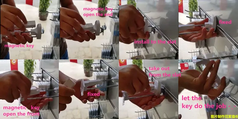 slatwall hooks install and open_