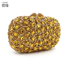 XIYUAN Брендовые женские жесткие золотые сумочки с бриллиантами на плечо, сумки-мессенджеры, маленькие повседневные винтажные Современные вечерние сумки