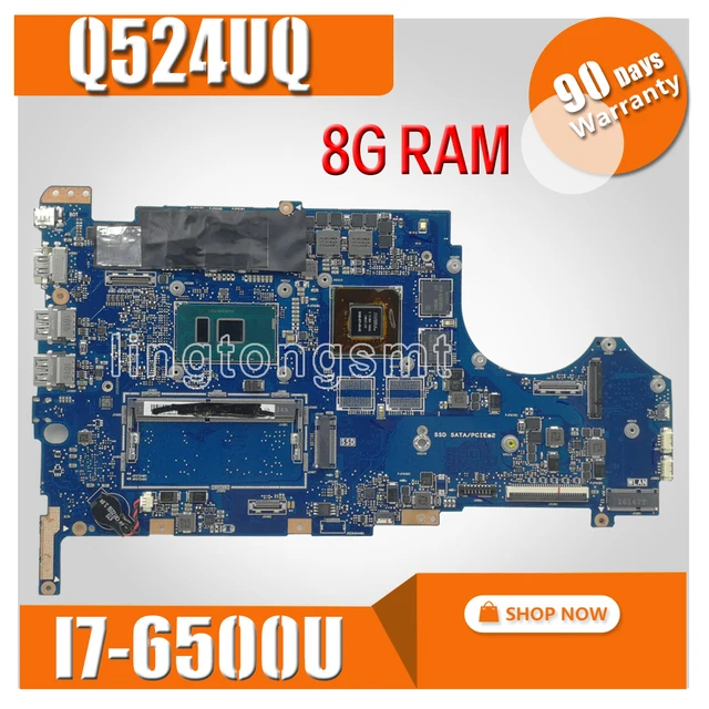 $US $223.63  Q524UQ UX560UX Laptop Motherboard Q524U Q524UQ FOR Asus 8G RAM I7-6500U 2GB Graphics card