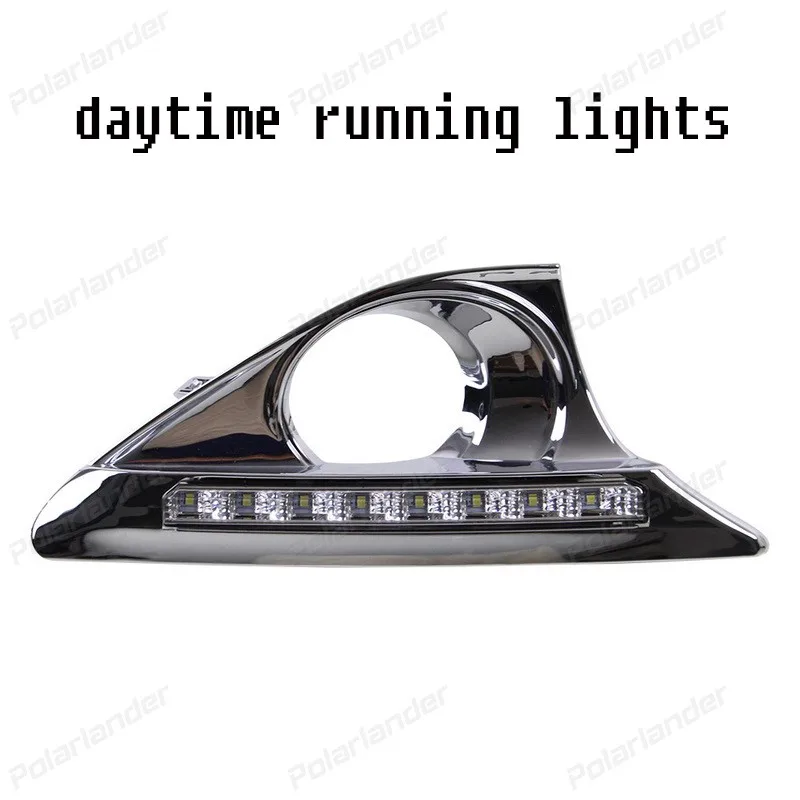 fog lamp Waterproof 12v LED car DRL daytime running lights for T/oyota C/amry High C/onfiguration 2012-2015