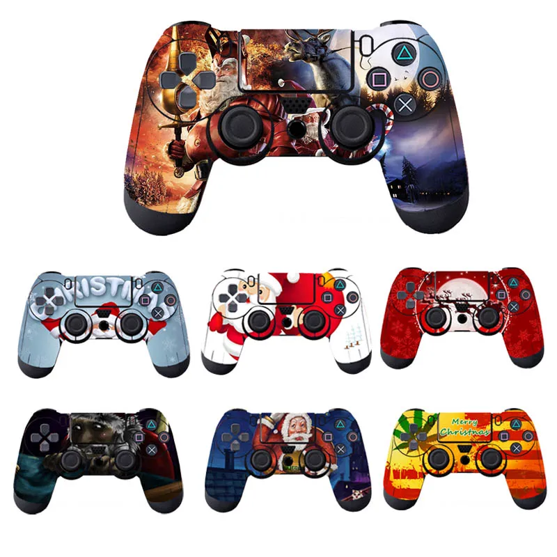 

Charistmas Controller Skin for PS4 Controller Decal Stickers for Playstation4 Controller Vinyl Skin Sticker Cover Controle