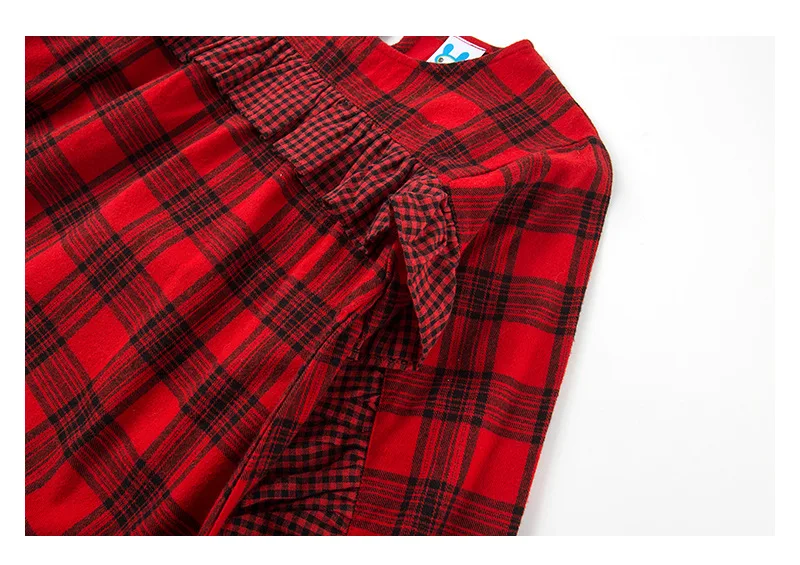 ruched plaid petal sleeve dress baby big girls autumn 2018 preppy style dresses for kids clothes children school dress clothing (5)