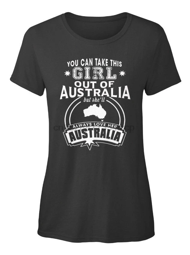 Женская футболка с надписью Love Australia черная 2019 | Мужская одежда