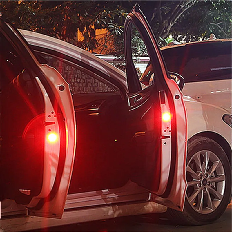 

Car Accessories Door Opening Warning Flashing Lights Wireless Anti-Collision Led Safety Signal Light Parking Lamps For Auto Audi