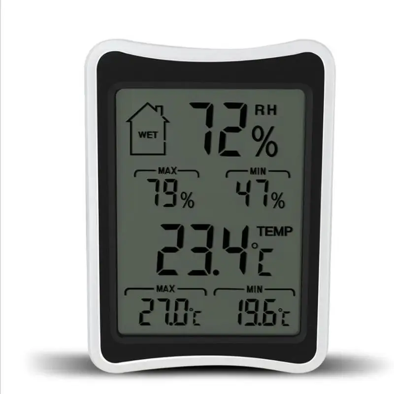 Цифровой беспроводной комнатный термометр гигрометр монитор влажности с ЖК-дисплеем