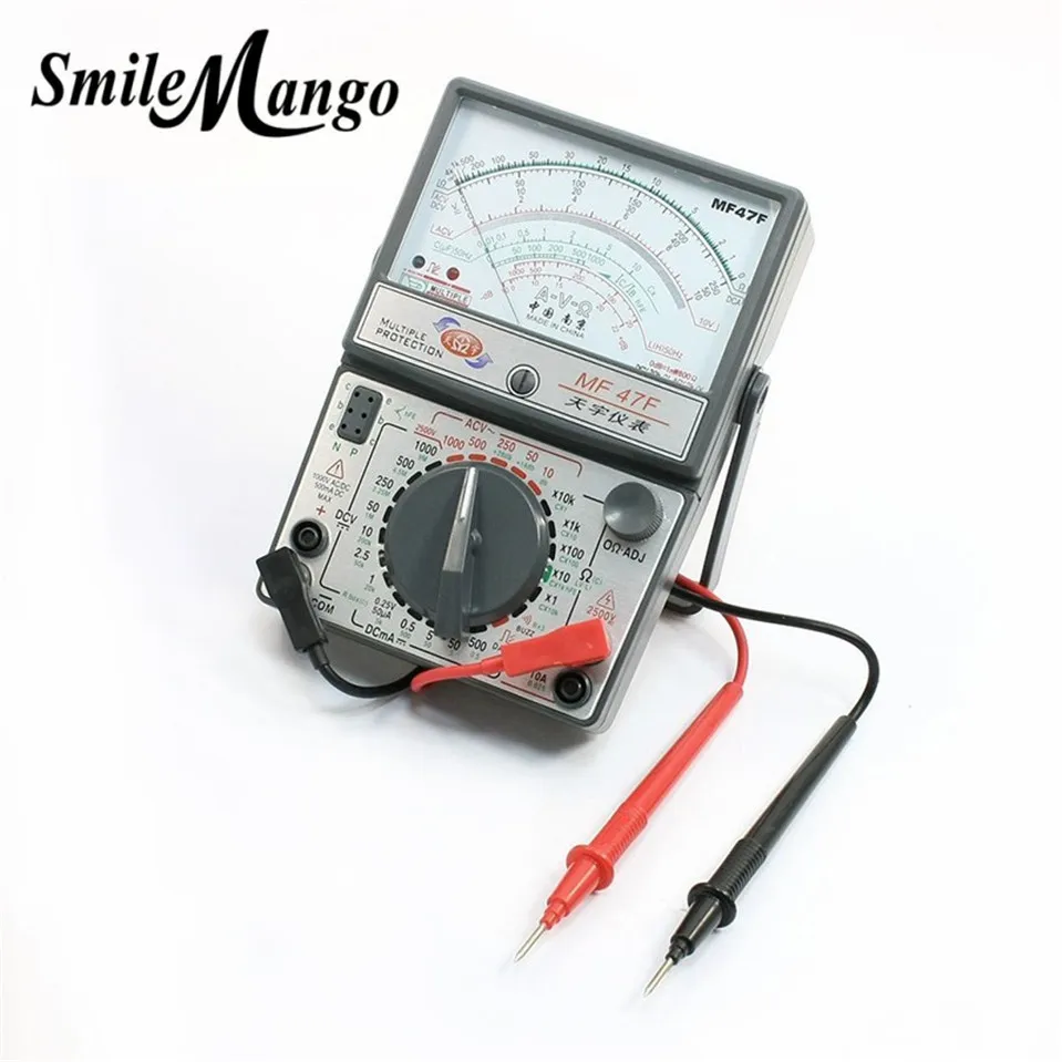 Hot MF47F AC DC Voltmeter Ammeter Ohmmeter analogue multimeter ampere