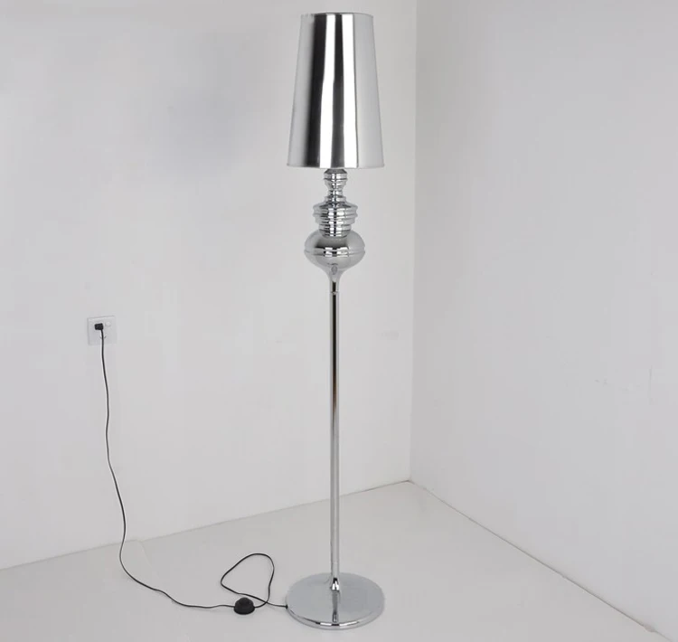 silver bedside lamp