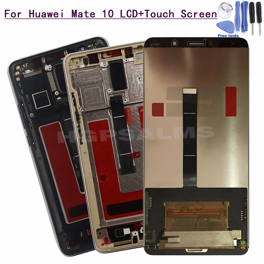 

For Huawei Mate 10 LCD Display Touch Screen Digitizer Assembly With Frame 5.9 inch Replacement Parts+Tools