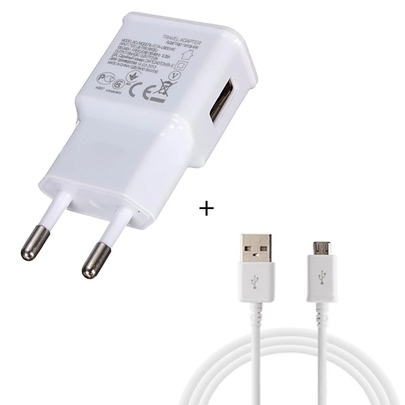 Быстрое зарядное устройство USB адаптер питания быстрое зарядное устройство для samsung Galaxy S3 S4 Mini S5 Note 3 4+ 1 м Micro USB кабель для синхронизации данных USB