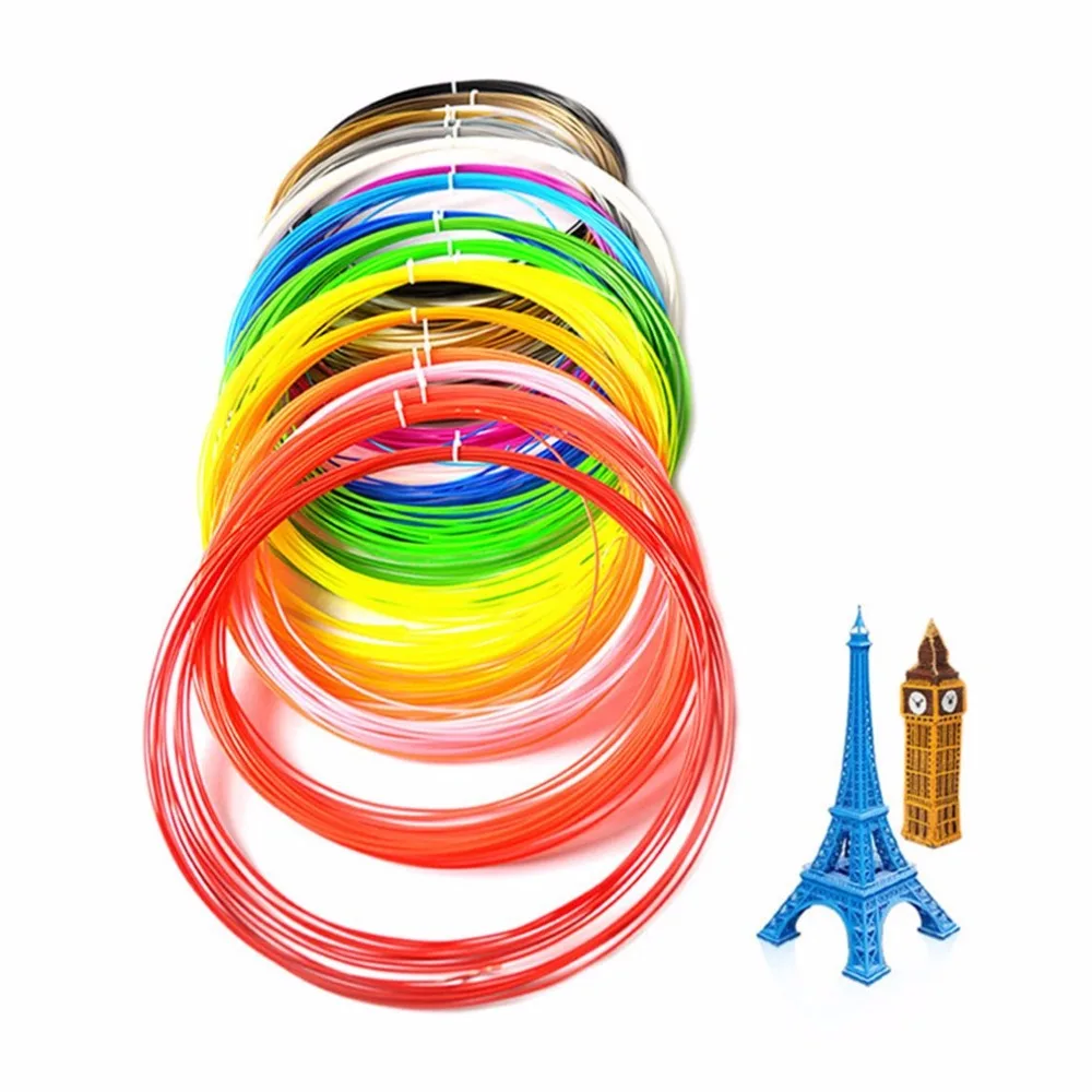 Набор филаментов для 3D печати 20/10 цветов 1,75 мм PLA филаменты для 3D печати нити для 3d принтера материалы