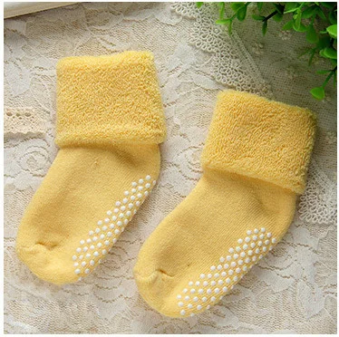 Носки для новорожденных мальчиков и девочек, детские хлопковые нескользящие носки на осень и зиму,, для детей 0-3 лет - Цвет: 5