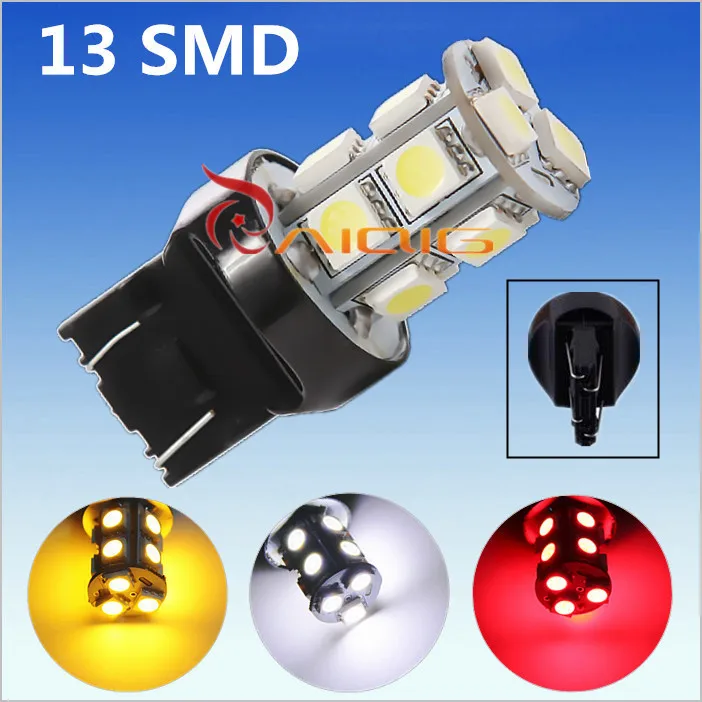 7443 7440 13 SMD 5050 чистый белый красный янтарный желтый светодиодный автомобильный