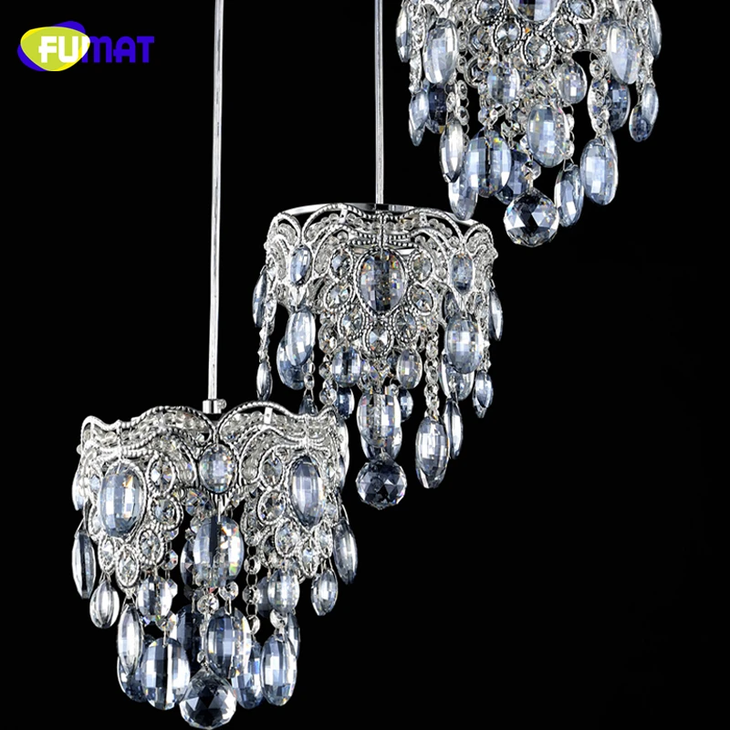 

FUMAT K9 Crystal Pendant Light Modern Brief Bar Restaurant Clothing Shop LED Crystal Pendant Light Lustre Crystal Light Kitchen