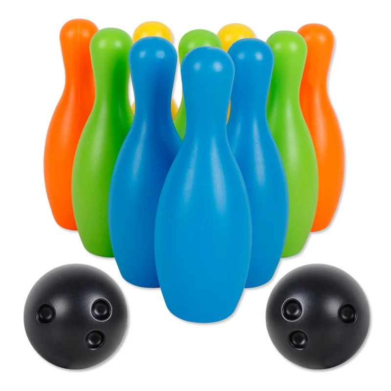 Child bowling toy Large baby cartoon multicolour bowling set parent