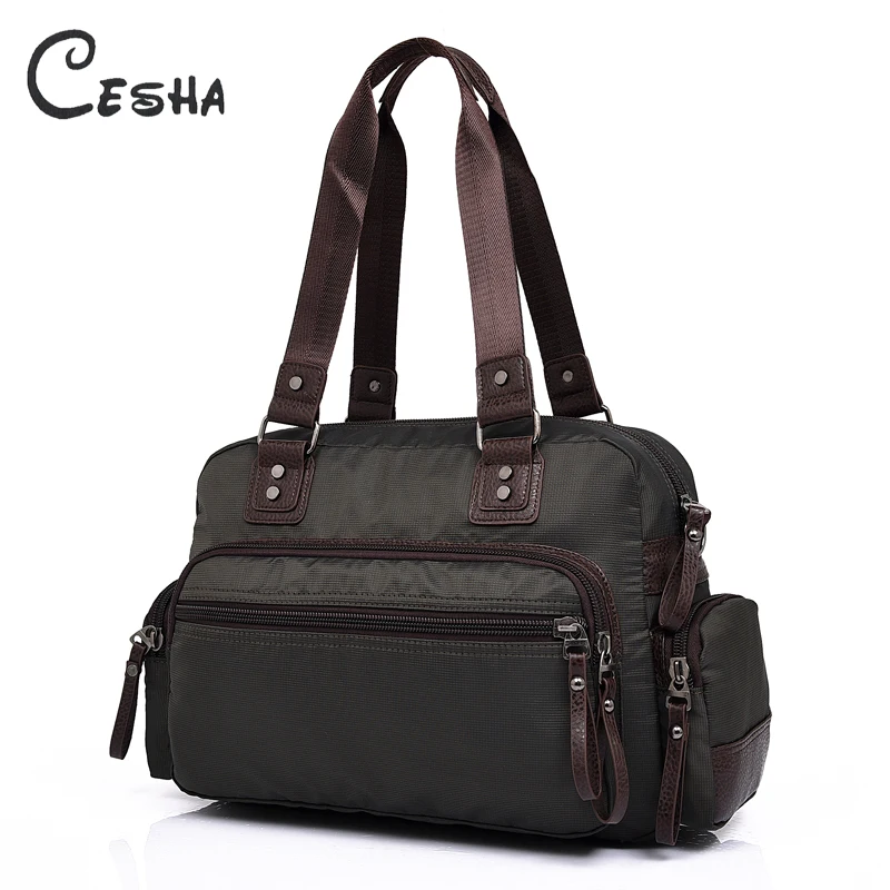 

Luxury England Style Multi-pockets Men's Handbag High Quality Waterproof Light Nylon Casual Tote Fashion Vintage Shoulder Bags