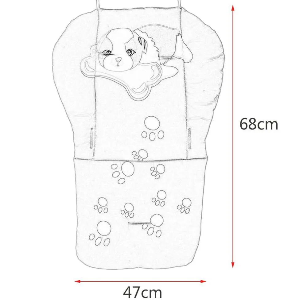 100% Фирменная новинка мультфильм хлопок коляска Лайнер подушки сиденья Коляска Pad Водонепроницаемый детское кресло/сиденья автомобиля