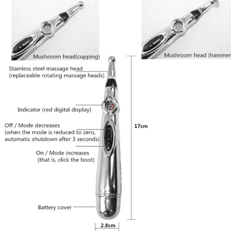 Здоровье и гигиена электрический меридианы Лазерная иглоукалывание магнит инструмент для терапии массажный Меридиан энергии Пальчиковый