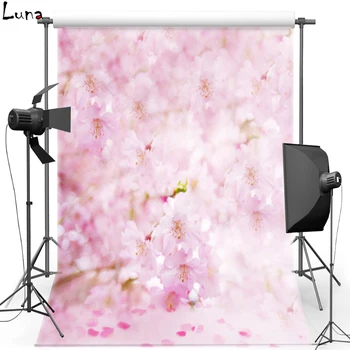 

MEHOFOTO Fabric Polyester Photography Background For Wedding Pink Flower Vinyl Background For Children Photo Studio 417