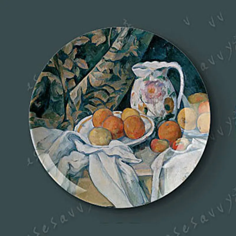 Декоративная подвесная тарелка Cezanne фарфоровая для креативного искусства