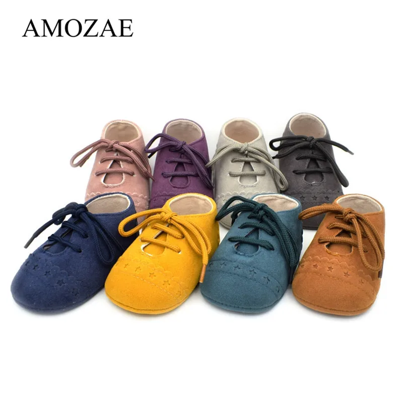 

PU Leather Baby Shoes Unisex Infant Toddler Moccasins Baby Booties Kids Footwear Anti-Slip Bebes Casual First Walkers