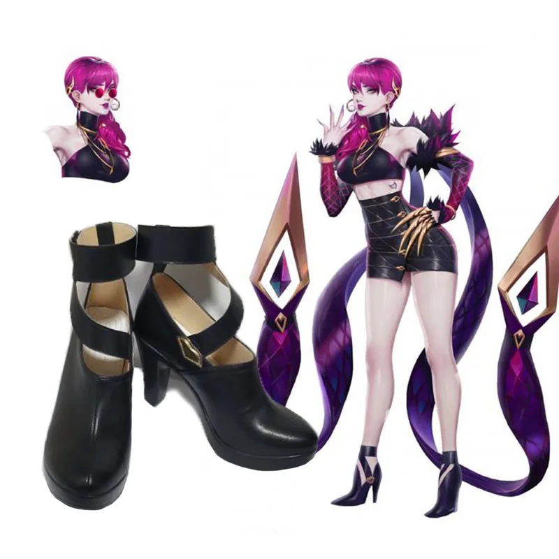 Игра LOL K/DA Agony's Embrace Evelynn/Обувь для косплея мужская и женская модная обувь отдыха
