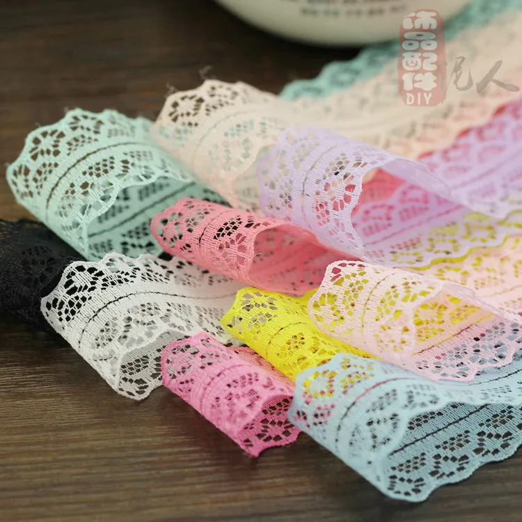 

The new 45mm lace dress material hair accessories multicolor diy accessories