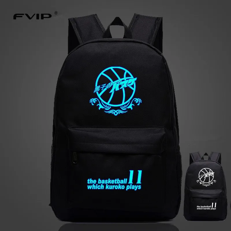 FVIP Kuroko no Basket Lumious Backpack For Young Men School Bags