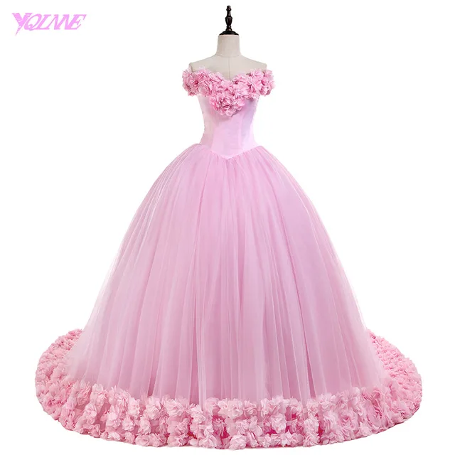 vestido rosa de debutante