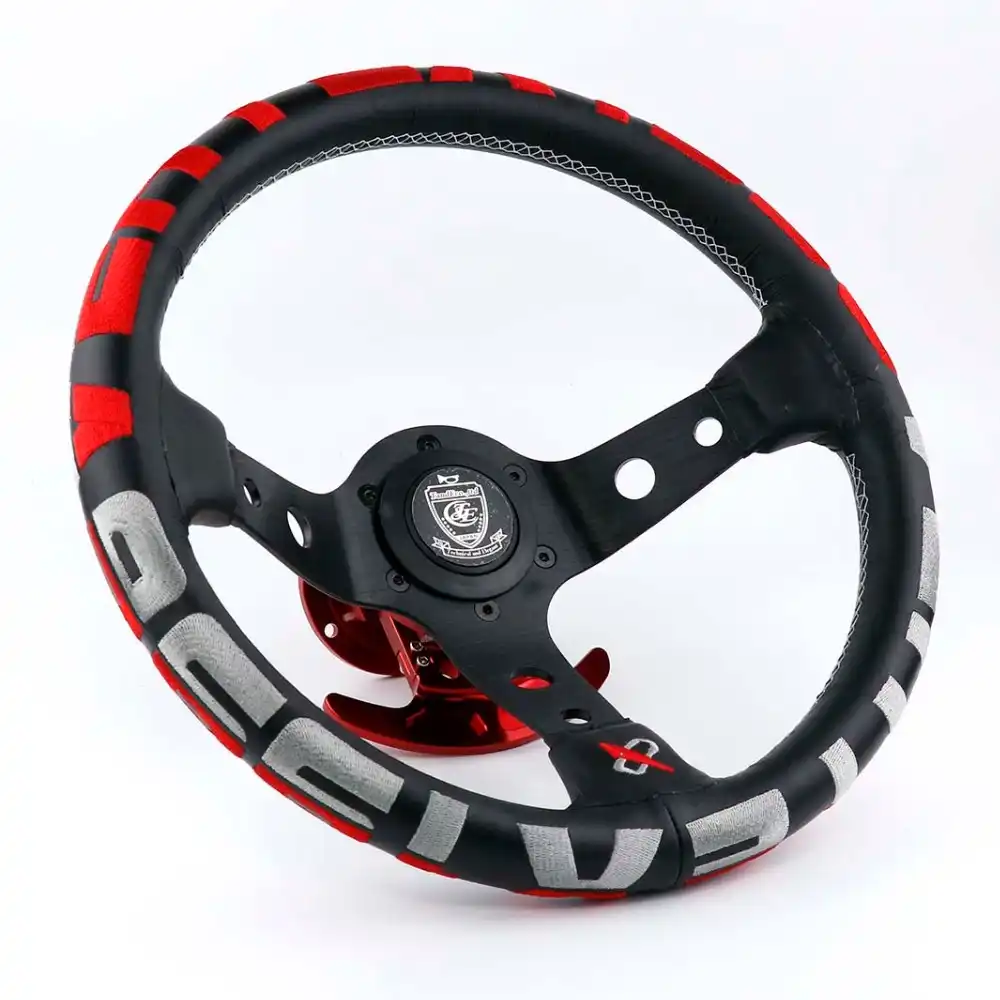 Italy ND 14inch Wooden Look Steering Wheel Drift Sport Steering Wheels