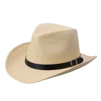 Заводская цена! 6 цветов новая модная Мужская/женская летняя Соломенная пляжная шляпа джазовая шляпка с узкими полями шляпа