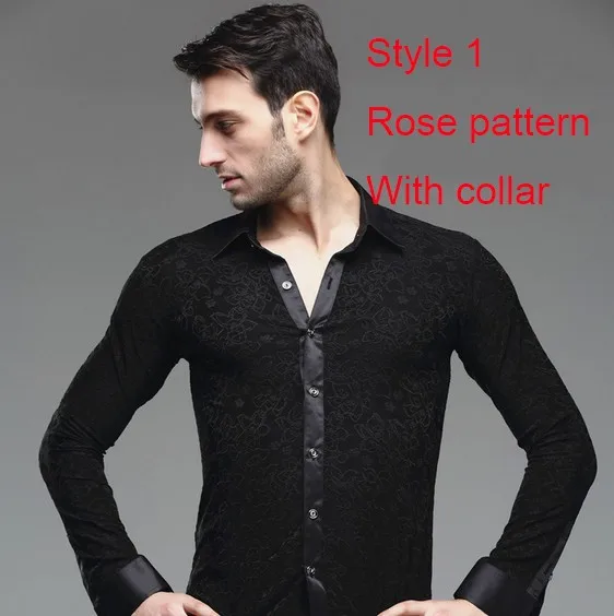 DB23539 men latin shirt-5