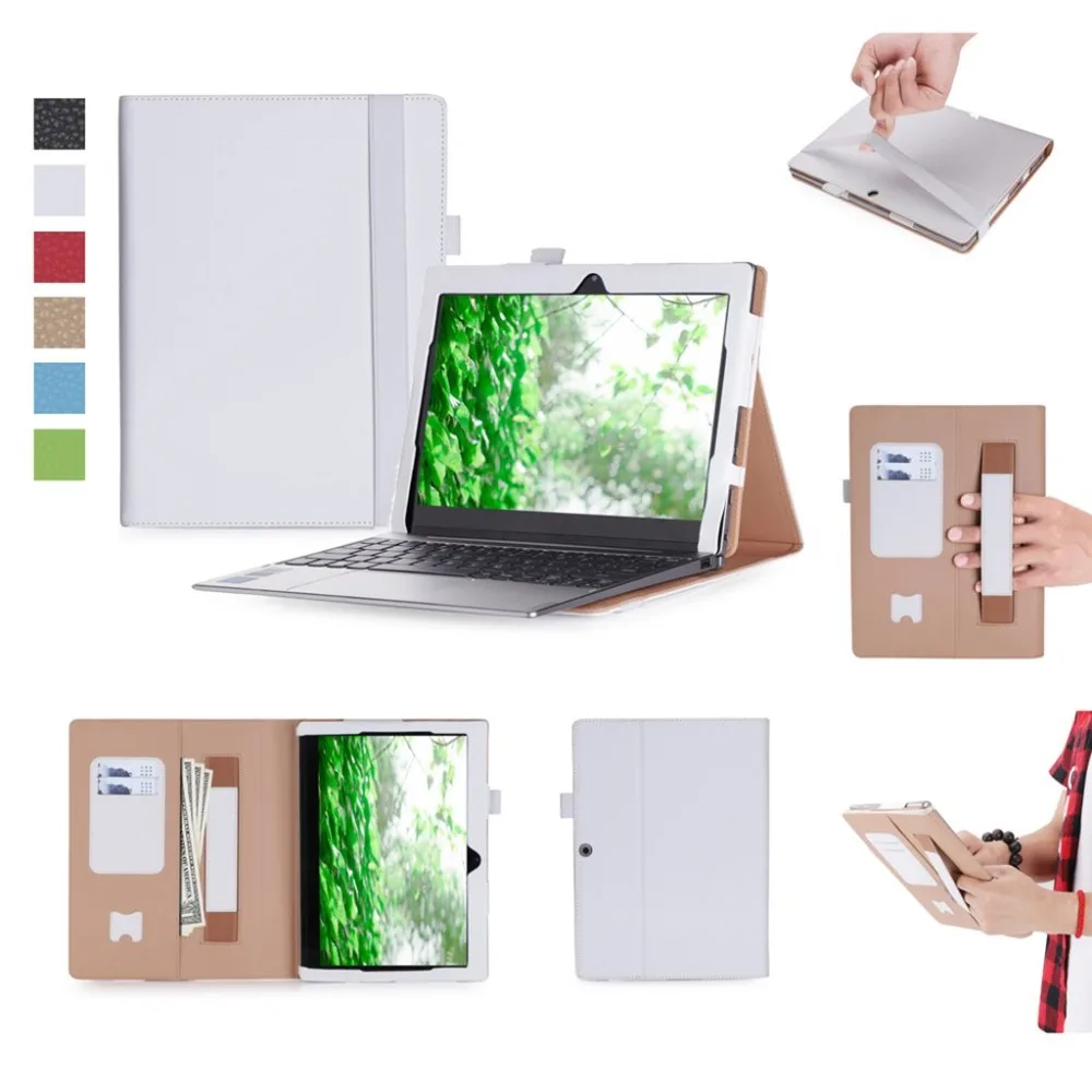 

Ultra-thin Litchi PU Leather Cover For Lenovo Miix 320 Smart Stand Flip Hand Holder Tablet Case Protective Funda+Stylus Pen+Film
