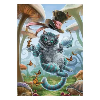 

5D DIY Diamond Painting Alice In Wonderland Cross Stitch Love The Cheshire Cat