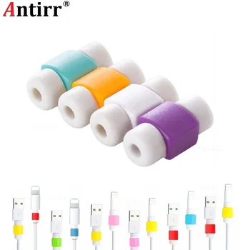 

Silicone USB Cable Protector Earphone Wire Cord Protection Cover Data Charger line Protective Sleeve For Apple iphone 6 7 8 plus