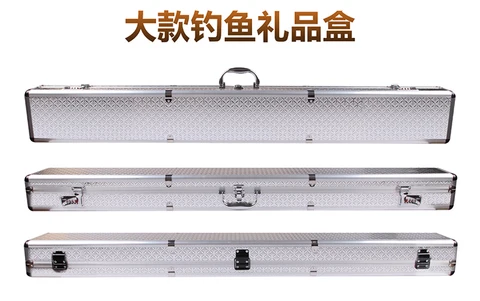 Bolsa de Pesca de Grande Capacidade de Liga de Alumínio Vara de Pesca à Prova Pacote de Suporte Shell Duro Água Anti-pressão Opcional 122*15*10 cm d’
