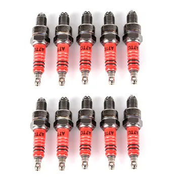 

2 Pcs Scooter GY6 50cc 150cc High Performance 3 Electrode Spark Plug Rep C7HA C7HSA Good Quality