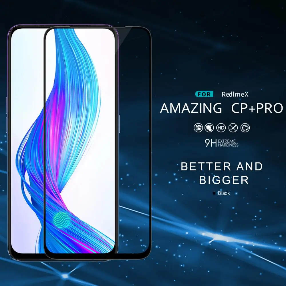 Для Realme 3 Pro glass Nillkin CP + Полное покрытие ультра-тонкий 2.5D Закаленное стекло