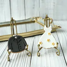 Винтажная подставка для печенья бронзового цвета, подставка для десерта, 10 см, инструмент для торта, мольберт, украшение для свадебной вечеринки, посуда для выпечки, ужин и бар