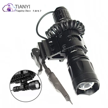 

XML L2 led hunting Tactics torch light led flashlight Pressure Switch Mount Hunting Rifle Torch Lighting Tactical remote torch