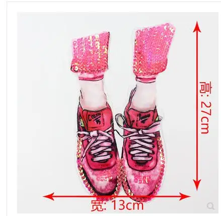 

2ps Fashion new style stickers DIY large size sequins, shoe stickers, garment accessories, T-Shirts, decorative patches, etc.