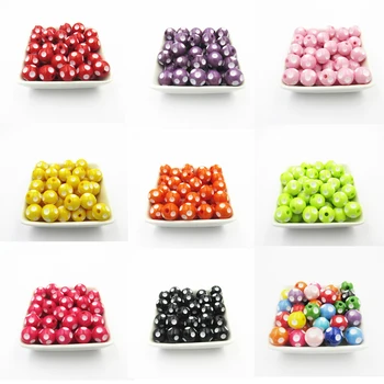 

12mm/14mm/16mm Small Size Resin Polka Dot Chunky Beads