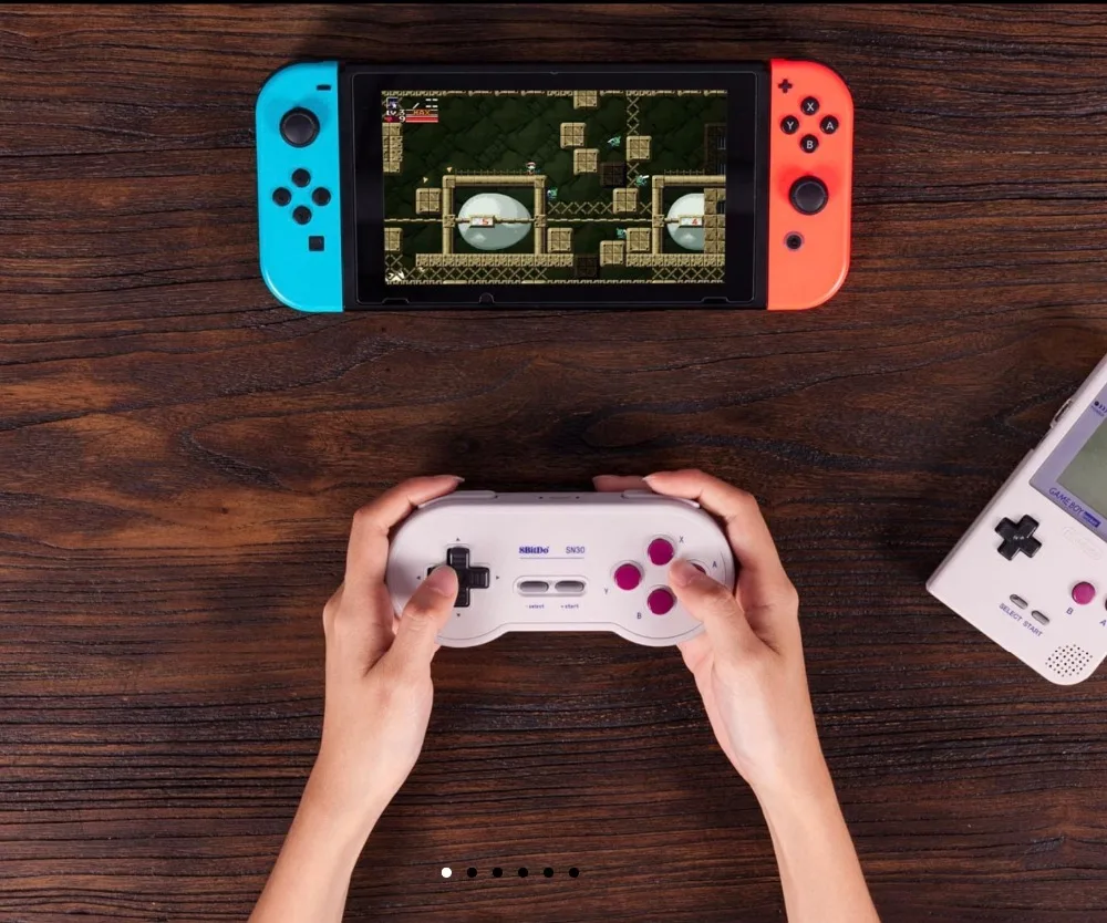 8Bitdo SN30 Bluetooth геймпад Ретро игровой контроллер Lexible джойстики четыре плеча Кнопка турбо функция для nintendo Switch