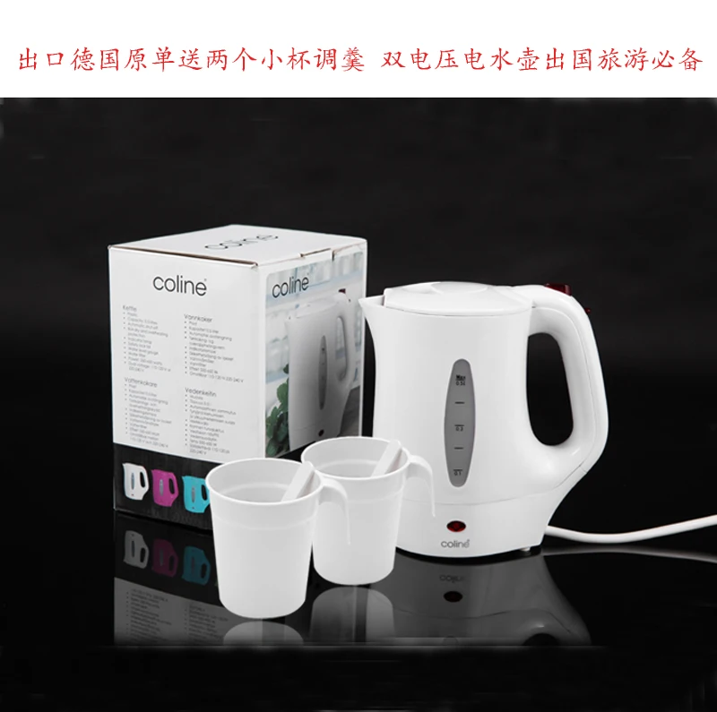 110v 220v dual voltage travel kettle mini electric heating kettle