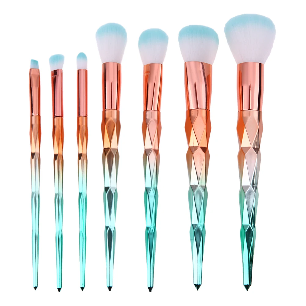 

7pcs Gradient Makeup Brushes Cosmetic Foundation Eyeshadow Eyebrow Eyeliner Blush Concealer Powder Brush Makeup Cosmetic Brushes