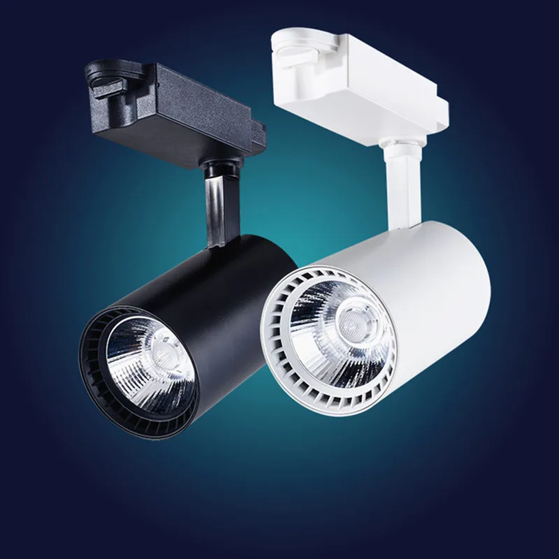 4pcs COB 20W 30W Led Track light aluminum Ceiling Rail Track lighting