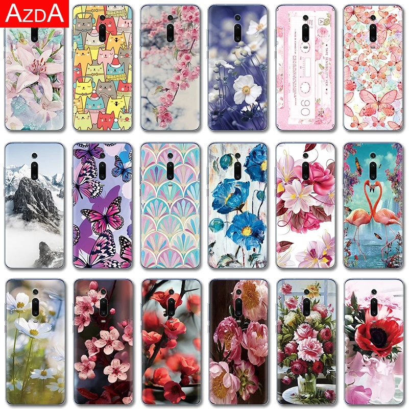 

Soft TPU Clear Funda For Xiaomi Redmi K20 Pro Case Mi 9T Transparent Silicon Cover For Xiaomi 9T Pro Mi9t 6.39 inch Flower Cover
