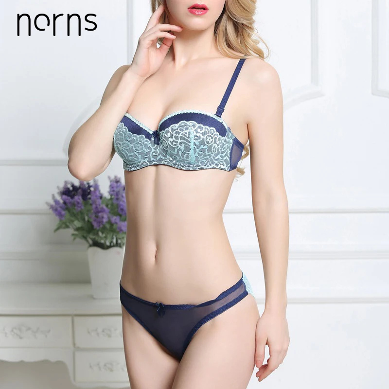  women lace underwear set plus size bra push up beautiful underwear embroidered bra steel prop bras 