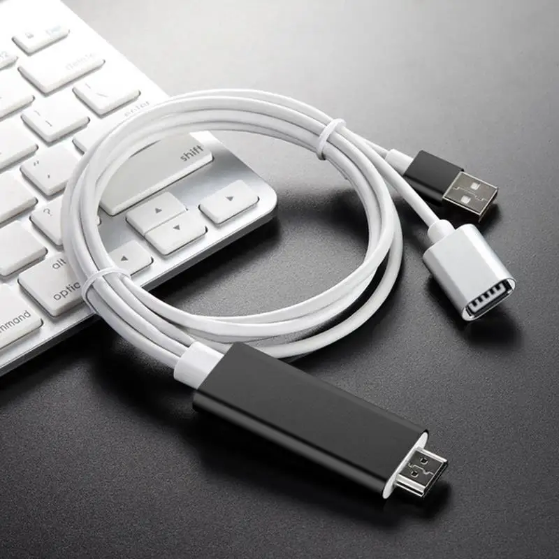 HDMI зеркалирование кабеля телефон к ТВ HD ТВ адаптер для iPhone X/XS Max/7/8 плюс/iPad