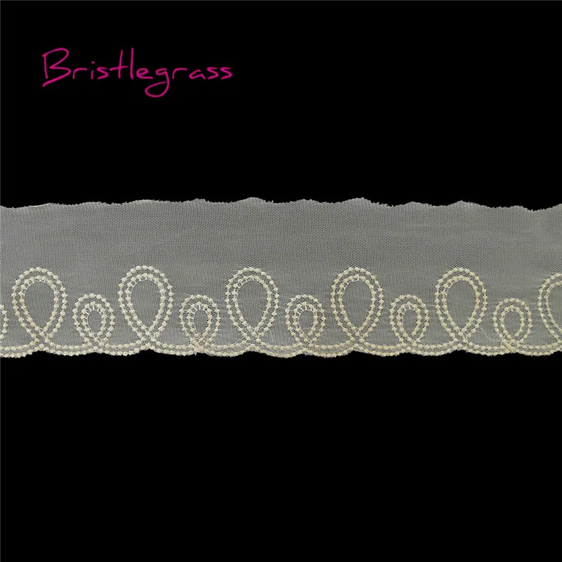 BRISTLEGRASS 1 ярд 2 75 &quot7 см желтый вышитый тюль отделка из сетки кружева свадебное